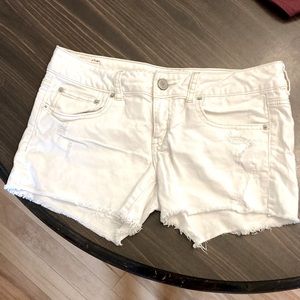 White American Eagle Stretch Shorts